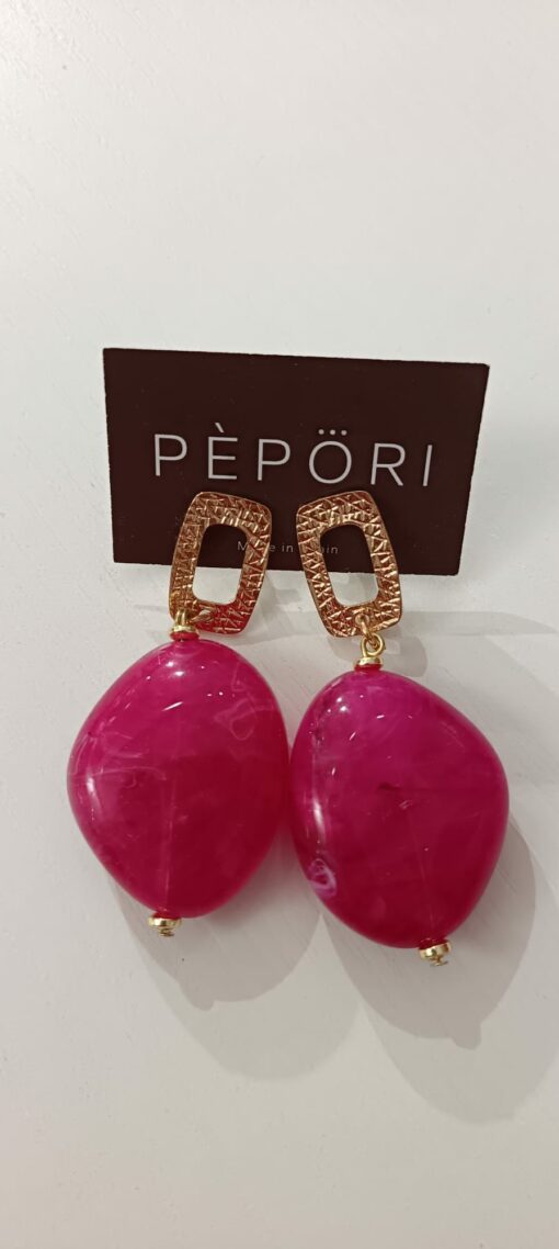 Pendiente Provenza  Fucsia