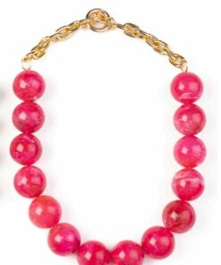 Collar corto Betty  Fucsia