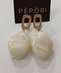 Pendiente Provenza Blanco