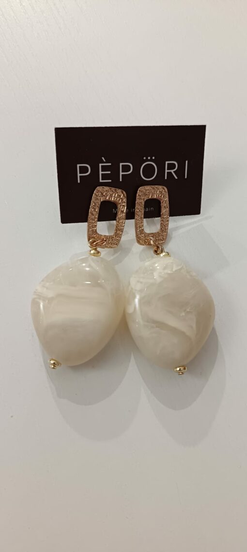 Pendiente Provenza Blanco