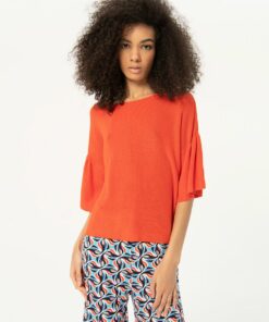 Jersey manga corta avolantada Naranja