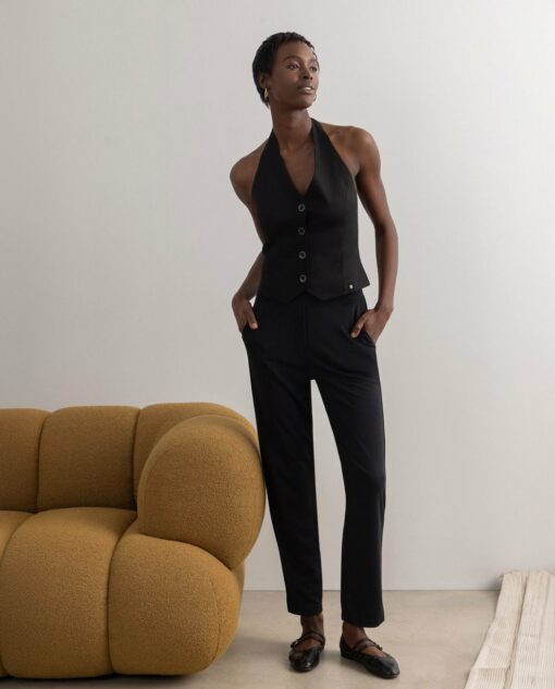Chaleco halter Negro - Imagen 3