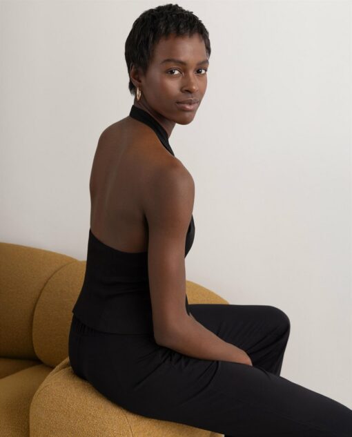Chaleco halter Negro - Imagen 2