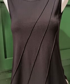 Camiseta tirante ancho, negro