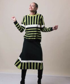 Falda verde-negro