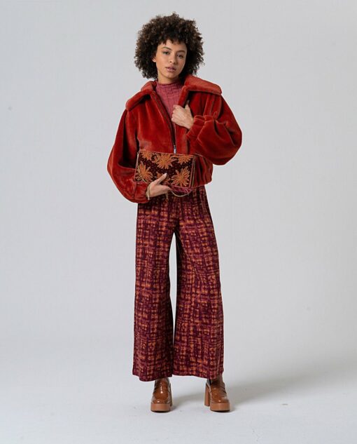 Pantalón ancho Granate - Imagen 3