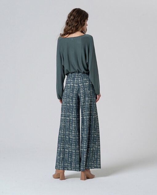 Pantalón ancho Azul acero - Imagen 3