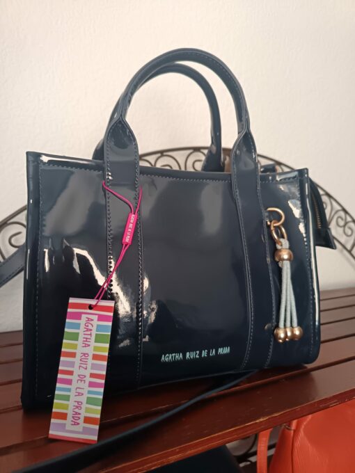 Bolso charol arp azul