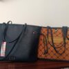 Shopper reversible contraste azul
