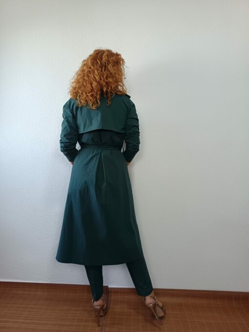 Gabardina larga verde - Imagen 3