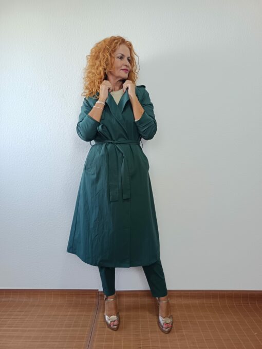 Gabardina larga verde - Imagen 2