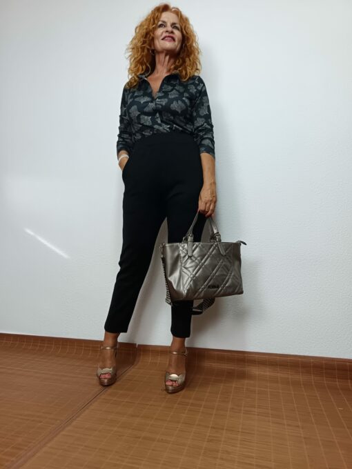 Pantalón goma negro - Imagen 4