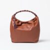 Bolso de hombro soft con asa bicolor Toffee