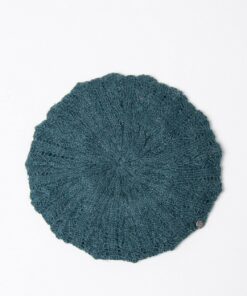 Alternative view of Boina tricot de fantasía Azul petróleo