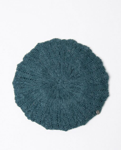 Boina tricot de fantasía Azul petróleo - Imagen 2
