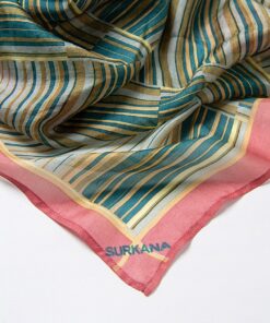 Alternative view of Pañuelo cuadrado estampado Azul