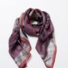 Pañuelo cuadrado estampado Gris