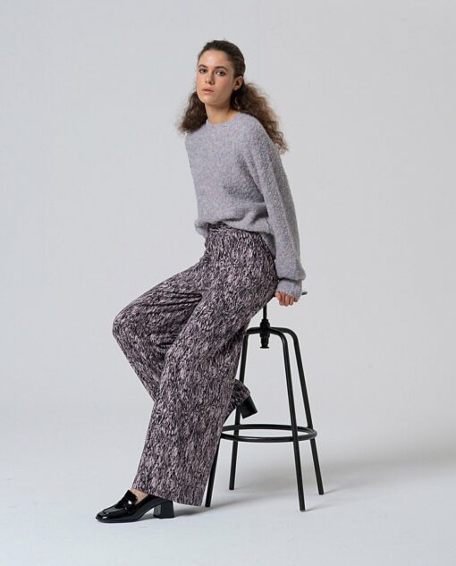Pantalon amplio Gris - Imagen 3