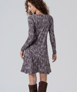 Alternative view of Vestido con detalle fruncido en escote Gris