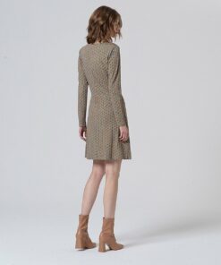 Alternative view of Vestido midi con escote cruzado Azul