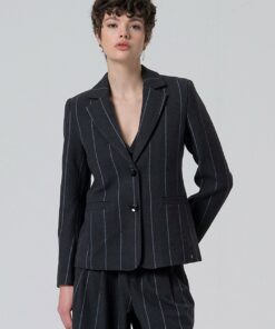 Americana con raya diplomática. Gris oscuro