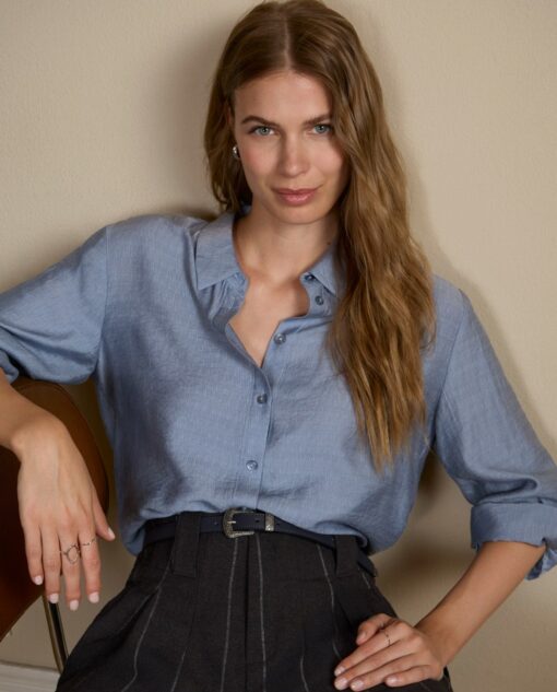Pantalón con raya diplomática Gris oscuro - Imagen 3