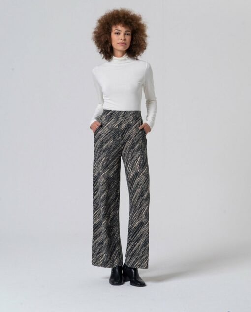 Pantalon amplio Negro