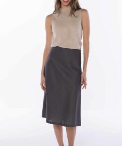 Falda pata de gallo gris