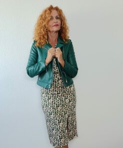 Falda midi satinado Amazonas