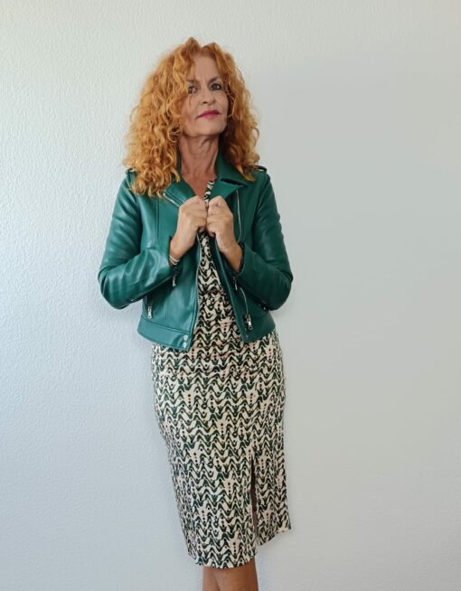 Falda midi satinado Amazonas