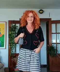 Rebeca negro, M/C, stras
