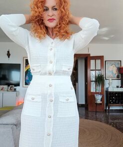 Alternative view of Conjunto Chanel, crudo. Chaqueta/falda