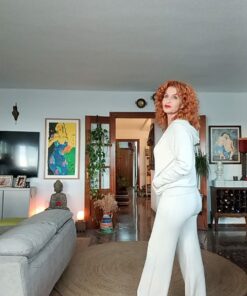 Alternative view of Pantalón punto beige