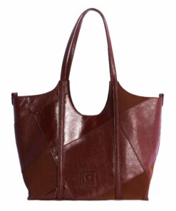 Bolso shopper burdeos