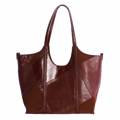 Bolso shopper burdeos