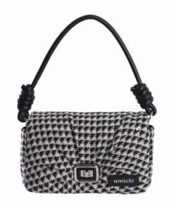 Bolso bandolera negro/blanco