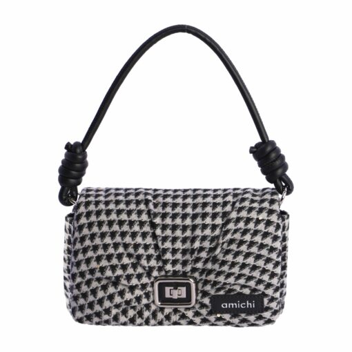 Bolso bandolera negro/blanco