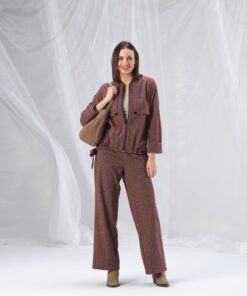Conjunto pantalón/chaqueta burdeos
