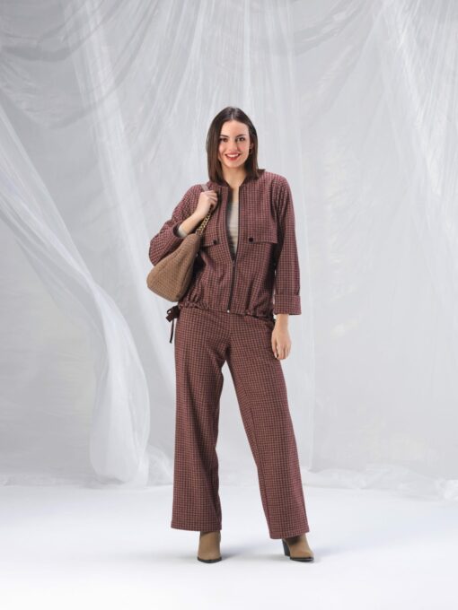 Conjunto pantalón/chaqueta burdeos
