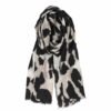 Bufanda print negro/arena