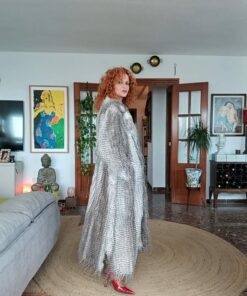 Alternative view of Abrigo Eneldo,largo, beige