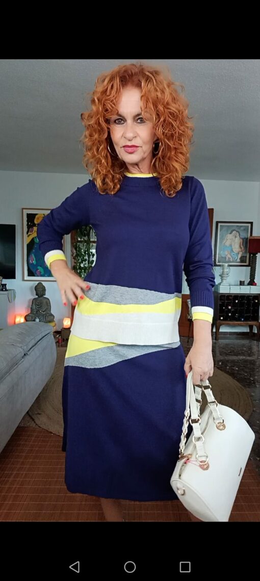 Falda intarsia - Imagen 2
