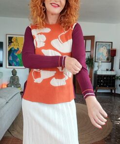 Alternative view of Jersey relieve jakar naranja