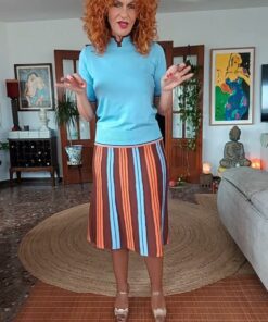 Falda listada