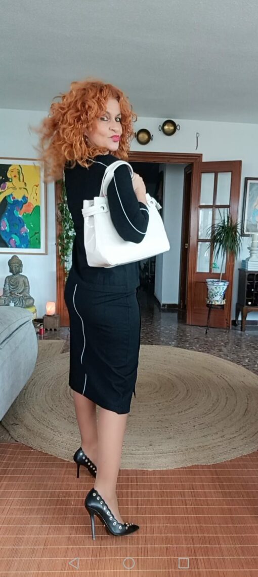 Falda tachas negro - Imagen 2