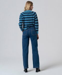 Alternative view of Pantalón semi ancho. Indigo