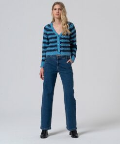 Pantalón semi ancho. Indigo