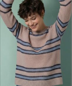 Jersey de con jacquard de cuadros. Azul