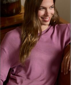 Jersey manga 3/4 Malva Empolvado