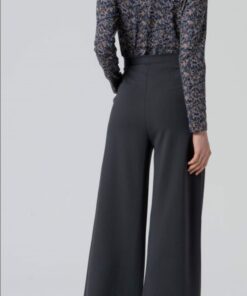 Alternative view of Pantalon con detalle en cinturilla Gris oscuro